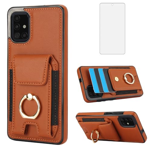 Étui Samsung Galaxy A51 4G antichoc simili cuir rigide protection écran A515F