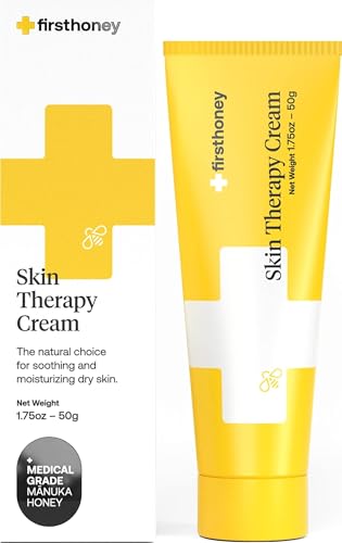 First Honey&reg; Manuka Honey Cream for Dry & Itchy Skin | Fast Relief for Eczema, Rosacea, Psoriasis...