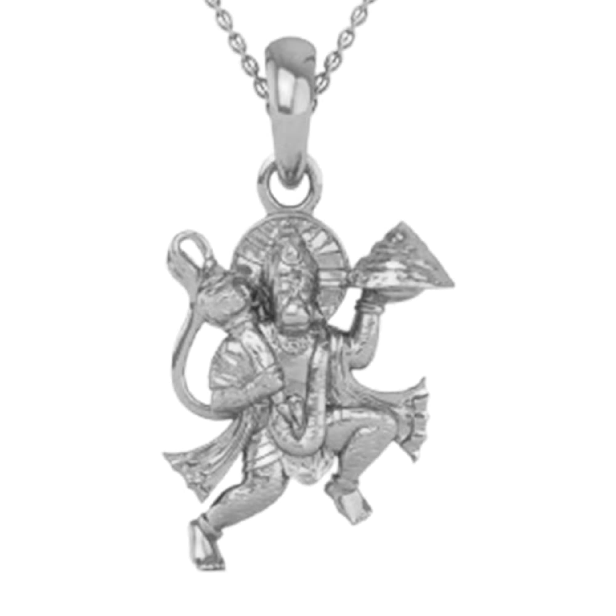 925 Silver Lord Hanuman Locket Pendant for Men & Women