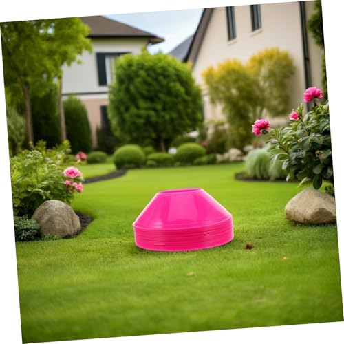 SOPOTUTU 20Pcs Small Soccer Training Cones 5-Inch Agility Discs for Football Basketball Skating Drills Portable Sports Markers for Field and Agility Practice - Image 4