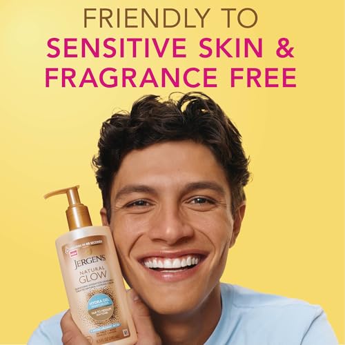 Image of Jergens Natural Glow Hydra Gel Self Tanner, Fair to Medium, 8.3 Fl Oz (Pack of 5)