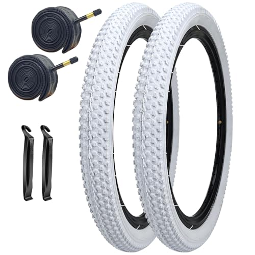 SIMEIQI 2 Pack 16x2.125 Bike Tires and Tubes for Kid's Bicycle Replacement Tyres Compatible with 16x1.75/2.125 Inner Tubes (16X2.125)