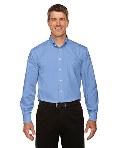 Devon & Jones Men's Crown Woven Collection™ Solid Oxford L LIGHT BLUE