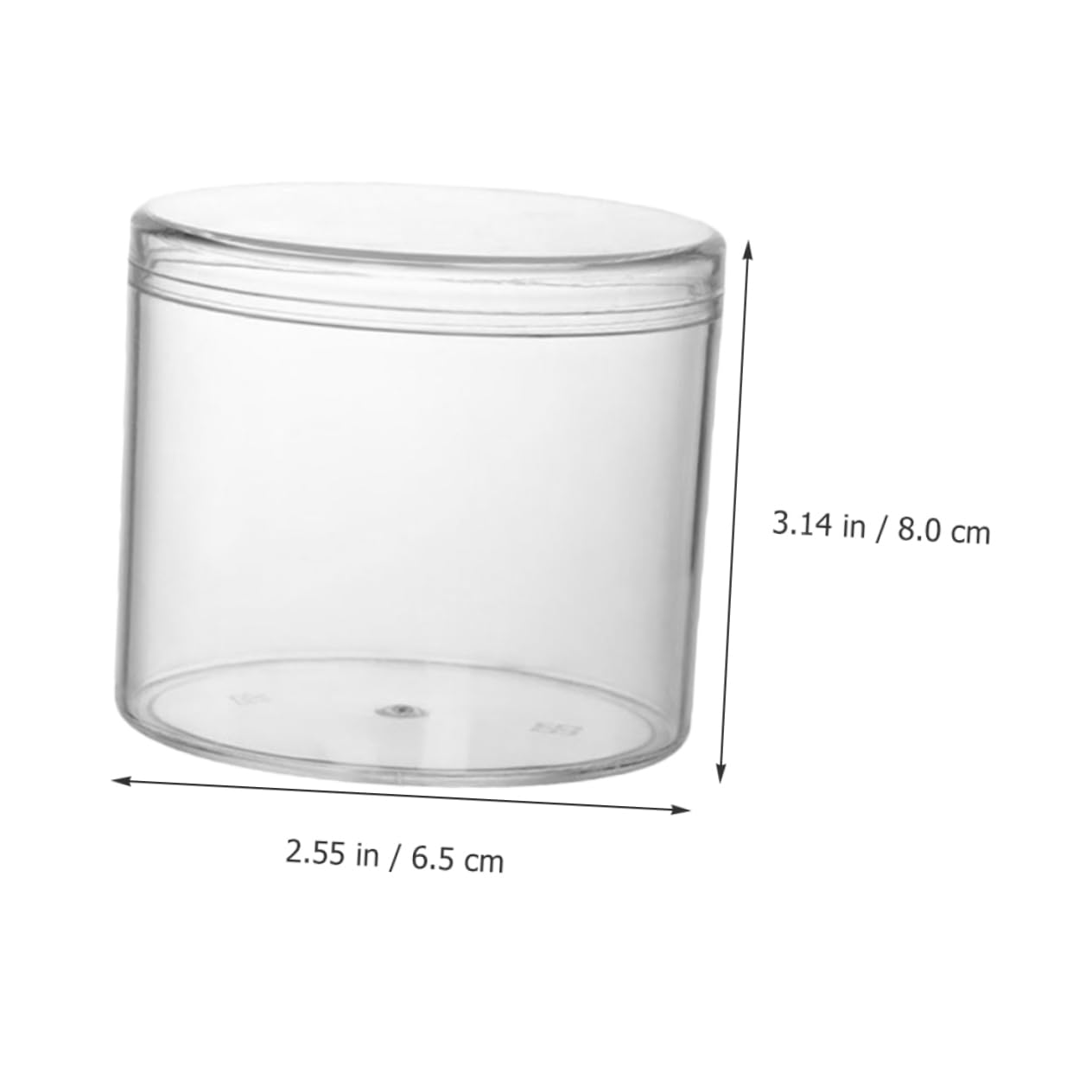 Amazon｜Zerodeko プラスチック容器 蓋付き 15個セット 225ml 透明 丸