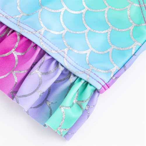 LIZENS Girls Two Piece Swimwear Ruffle Swimsuit Bathing Suit for Girls Adjustable Bikini Set for Kids 2-12 Years4