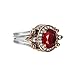 Elegant Reversible 925 Sterling Silver Ring for Women Jewelry - Handcrafted in Turkey, Featuring Oval-CutShiny Ruby Topaz 925 Sterling Silver Ladie's Ring All Size