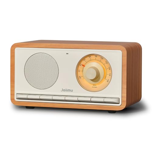 Joiimu Vintage Small Radio Bluetooth Speaker for Home Kitchen Office Decor