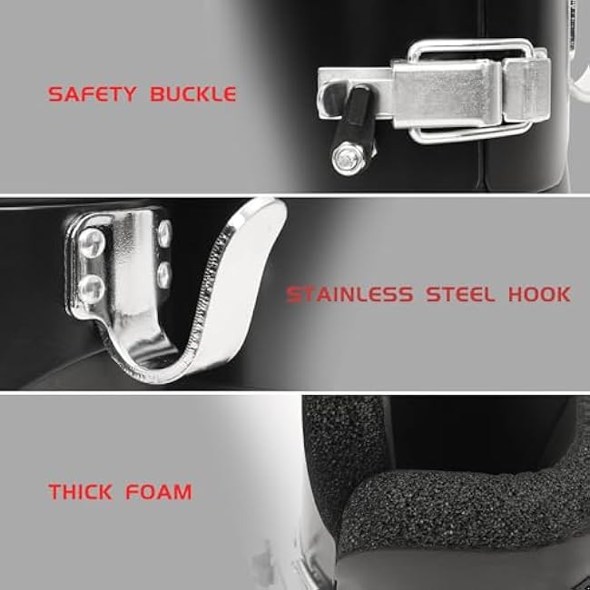 Anti Gravity Inversion Hang Up Boots: Gravity Boots Hanging Upside Down for Inversion Decompression Stretching Back & Abdominal Exercise Home Gym