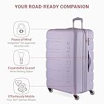 SwissGear 7366 Signature Hardside Expandable Luggage with Spinner Wheels, TSA Lock, Evening Haze, Checked-Large 27-Inch - Image 4