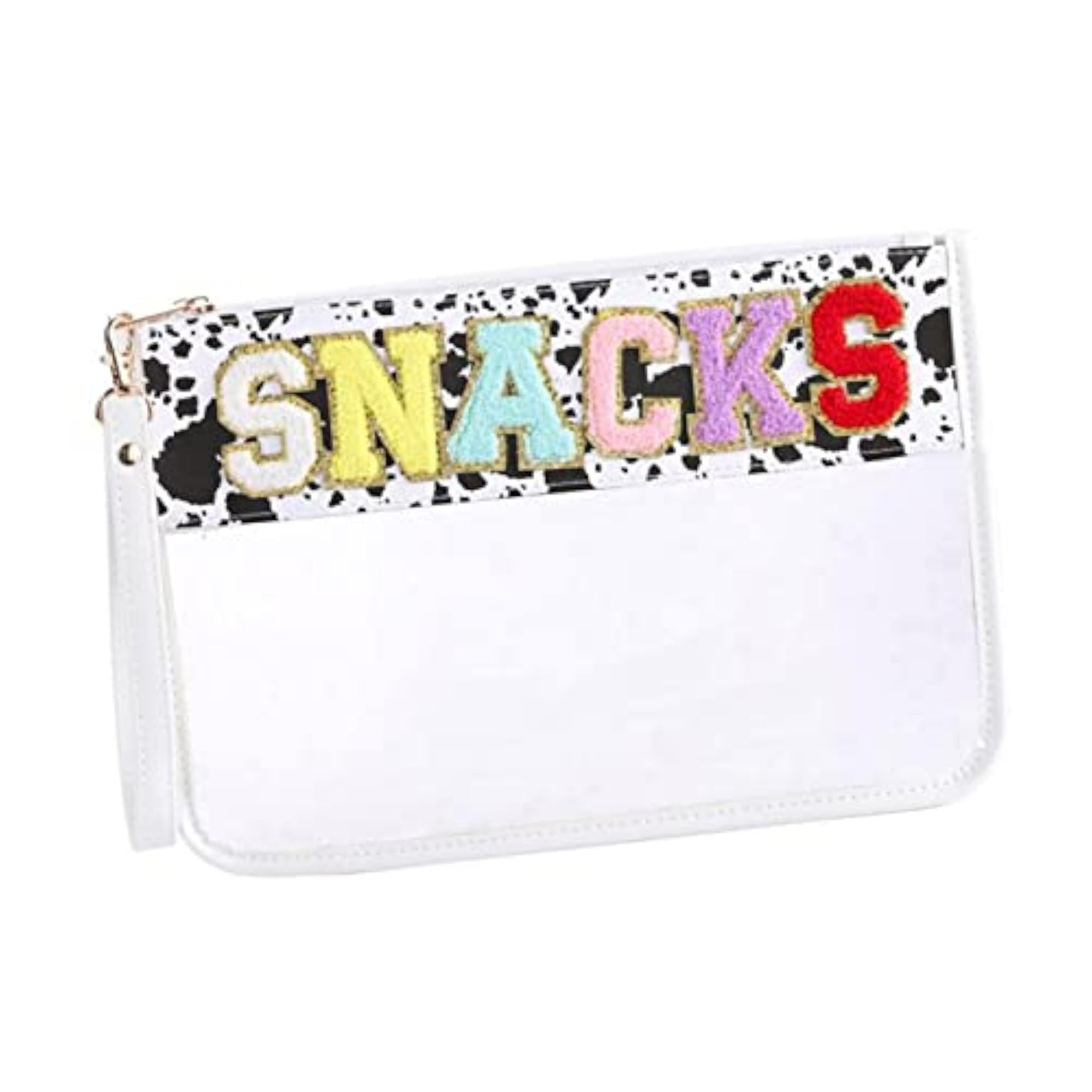 Transparent Cosmetic Bag Bath Toiletry Wash Bag, Black Spots