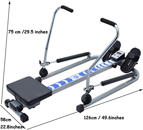 Image of Fitness Equipment Rowing Machine,Foldable Rower,Commercial Silent Rowing Machine,Indoor Hydraulic Rowing Machine,Household Multi-Function Fitness Equipment