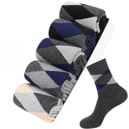 svlftecon Unisex Wool Winter Thermal Socks Cozy Warm Hiking Crew Boot Socks Wool for Winter Crew S6V3C11
