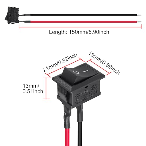 Petit interrupteur marche/arrêt 120V 10A pour réparation d'appareils électriques - 2
