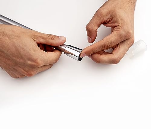 Manguera de ducha antitorsión SwissWave en PVC plateado para un flujo constante y sin enredos 6