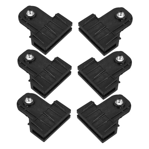 HOODANCOS 6個 カーグラスクリップ 車用フロントウィンドウクリップ 窓枠コネクタブラケット 窓器固定クランプ 安定性と滑らかな昇降サポート