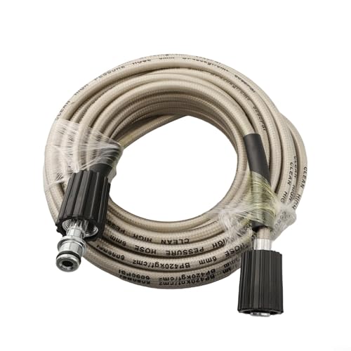 ComfyHarbor Tubo de extensión de repuesto de manguera de lavado de alta presión de 10 m con extremos femeninos de M22x1,5 mm para máquina de lavado de coches