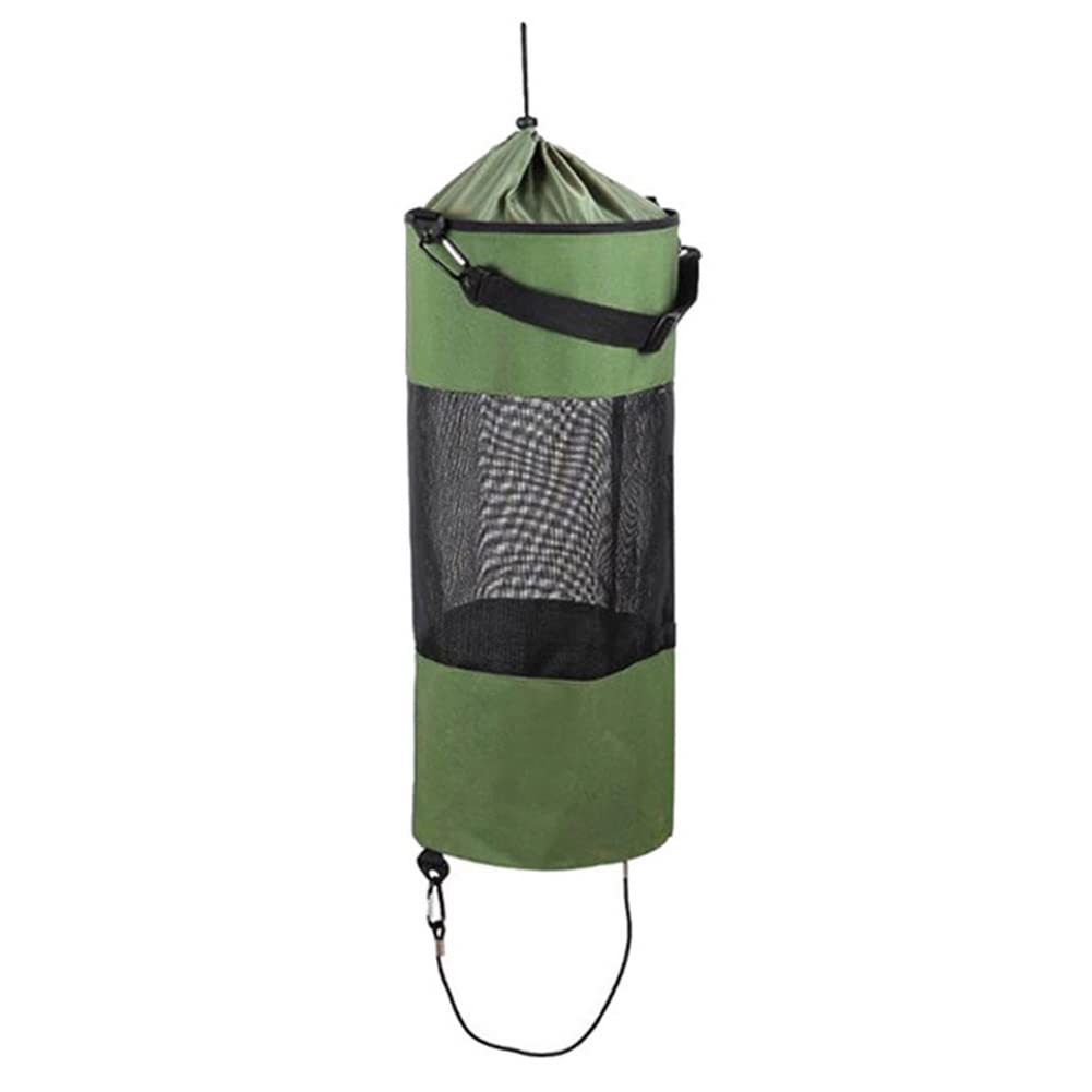 Sac de poubelle de bateau portable vert et réutilisable Chillers pour kayak