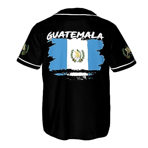 Personalized Name Guatemala Baseball Jersey Shirt Guatemalan Pride 3D Shirts Gift for Men Women, Guatemala Jersey miniatura 3