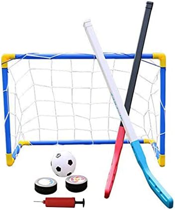 Hockey Goal Set Children's Mini Field Hockey Goal Set Street Field Hockey and Field Hockey Goal Children's Field Hockey Set Suitable for Indoor Floor and Lap Field Hockey A One Size
