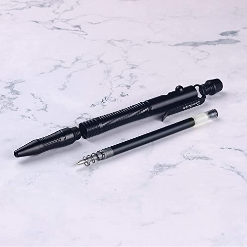 Smootherpro TG206 Bolt Action Pen Compatible With Pilot G2 Refill Durable Stainless Steel Clip For Edc Use Signature In Office School Color Gray thumb #2