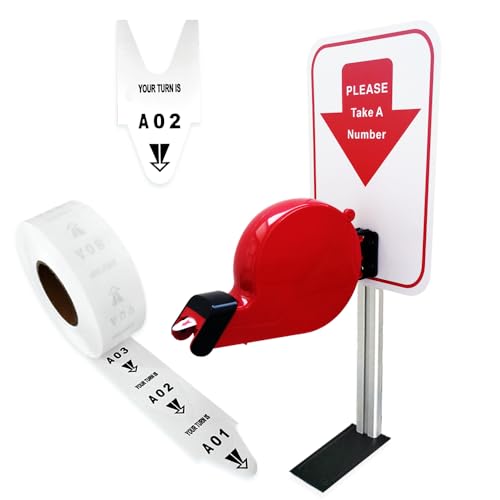 🌻【Uso】Dimensioni del chiocciola eliminacode: 9,5 * 6 * 2,2 pollici. Dopo aver inserito il rotolo di biglietti numerati di rondine, il contenitore deve essere chiuso con la chiusura a scatto in plastica. Staccando il primo ticket per elimina code (con un movimento verticale verso il basso), tira automaticamente l'estremità del biglietto successivo.