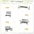 nalone Outdoor Bench, HDPE Patio Bench, Rot-Proof Porch Benches (Grey)