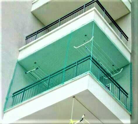 AMZ Children Safety Net for Balcony (Protection net) (Pigeon)(Monkey) Green 12ply (10FTx12FT)-image-35