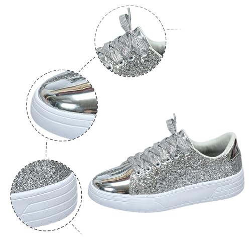 Baskets à paillettes scintillantes chaussures de spectacle ultra légères pour scène - 5