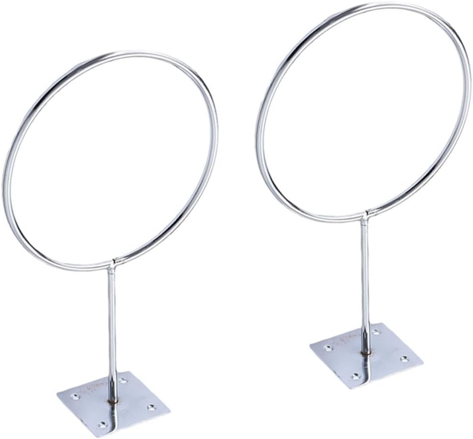 KESYOO 2PCS Stainless Steel Wall Mount Ball Storage Rack for Basketball Soccer Volleyball Fitness Balls Holder with Easy Installation for Home Garage School Gym