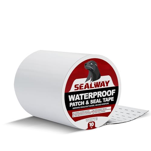 SEALWAY White RV Roof Sealant Tape, 6" x 10' Waterproof