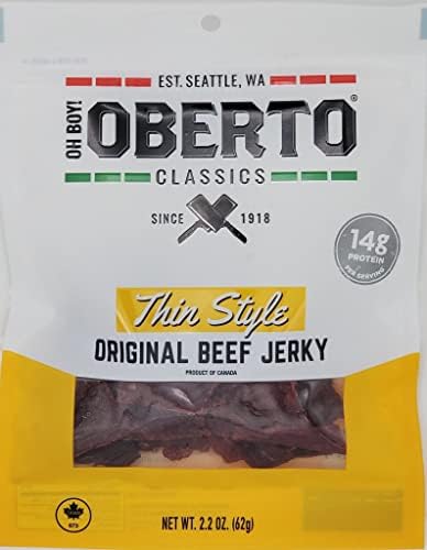 Oh Boy! Oberto Classics Thin Style Original Beef Jerky | 2.2 Ounce Per Bag (3)