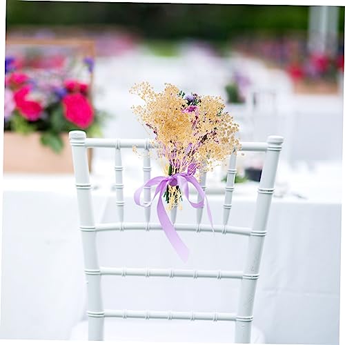 Ramo de flores secas gypsophila blanco para decoración de boda miniatura 7