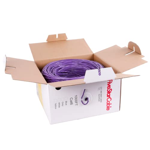Cable Cat6 CMR 1000 Ft Riser RJ45 UTP Morado PVC miniatura 4