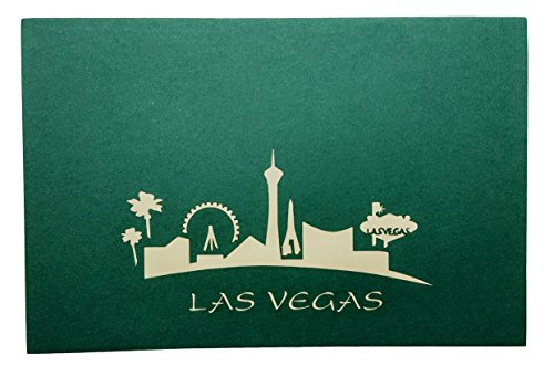 Igifts And Cards Las Vegas 3D Pop Up Greeting Card - Lady Luck, Gambling, Money, Fun, Iconic, Half-Fold, Special Occasion, Thank You, Mother's & Father's Day, Just Because, Wedding, Happy Birthday #TOP6