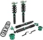 Coilover Struts Spring Shocks Adjustable Height Coilovers Suspension Struts Coil Spring Shocks and Struts Full Set ECCPP Fit for 2004 2005 2006 2007 2008 2009 2010 2011 2012 2013 for Mazda 3