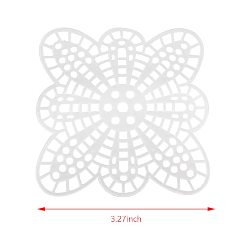 ZHYOHEN 10 peças de tela de malha de 85 mm, peça de borboleta, ponto cruz, bordado, faça você mesmo,