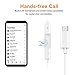 Balance Tech USB Type C Earphones with Microphone, USB C Earbuds with Mic, Wired in-Ear Earbuds, USB Type-C Headphones Volume Control, White