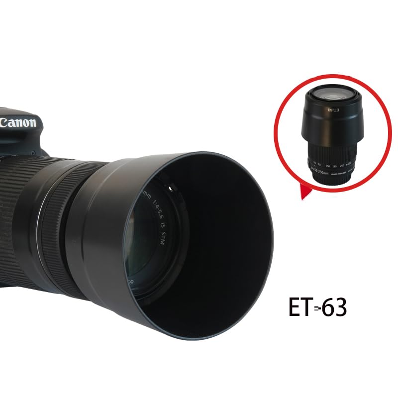 Amazon | ET-63 レンズフード Canon 向け キヤノン EF-S 55-250mm F4