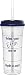 Hydr-8 Drink Your Effin Water Blue & Black 32oz Time Marked Water Bottle