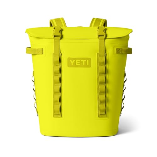 YETI Hopper M20 Backpack Soft Sided Cooler with MagShield Access, Firefly Yellow