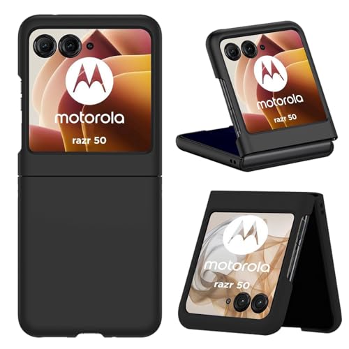 KUSINHOKA Funda para Motorola RAZR 50/RAZR 2024, [Anti-Choque] Rígido PC Protectora Carcasa, Ultra Fina [Anti-arañazos] Caso Funda para Motorola RAZR 50/RAZR 2024 - Negro