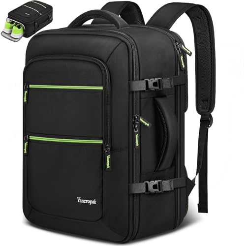 Vancropak Travel Backpack with Shoe Compartment