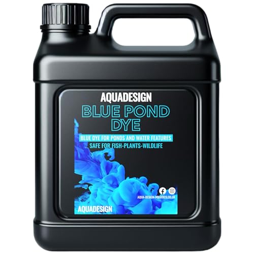 AquaDesign Blue Liquid Pond Dye 1000ML For Ponds And Water
