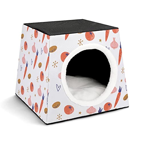 Printed Cat House Foldable Cat Bed Cat Condo Cat Sofa