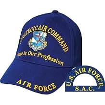 Eagle Emblems Mens Strategic Air Command Embroidered Ball Cap Adjustable Blue
