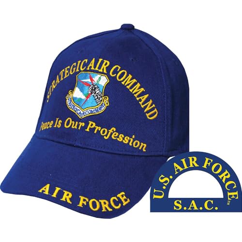 Eagle Emblems Gorra bordada ajustable azul para hombre miniatura 1