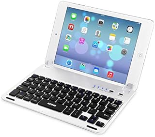 Arteck iPad Mini 5 / Mini 4 Keyboard, Ultra-Thin Apple iPad Mini Bluetooth Keyboard Folio Stand Groove for Apple iPad Mini 5 (2019) iPad mini 4 (2015) with 130 Degree Swivel Rotating