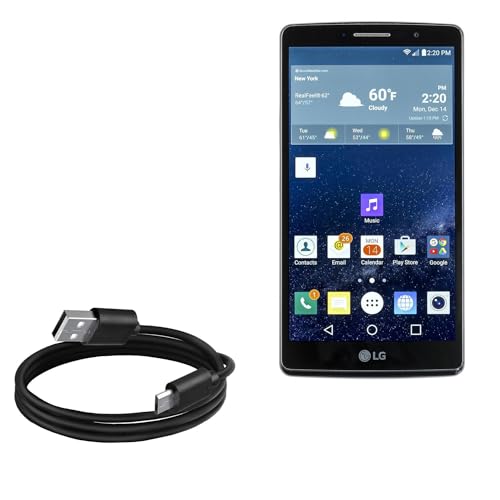 BoxWave Cable Compatible with LG G Vista 2 - DirectSync Cable, Durable Charge and Sync
