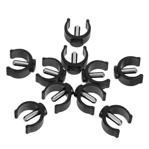 HOMOCONO 10Pcs C-Shape Buckle Pin Locks for Walking Aids Non-Slip Crutch Accessories for Stability Easy Installation Secure Fit for Seniors and Individuals with Disabilities