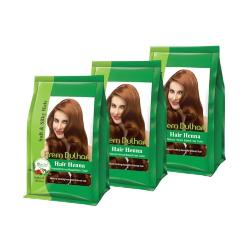 Prem Dulhan Henna Natural Marrón 125 g Pack 3 miniatura 1